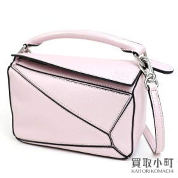 Loewe Handbags - Loewe Puzzle Bag Classic Calfskin Pink Shoulder Pochette Crossbody Anagram